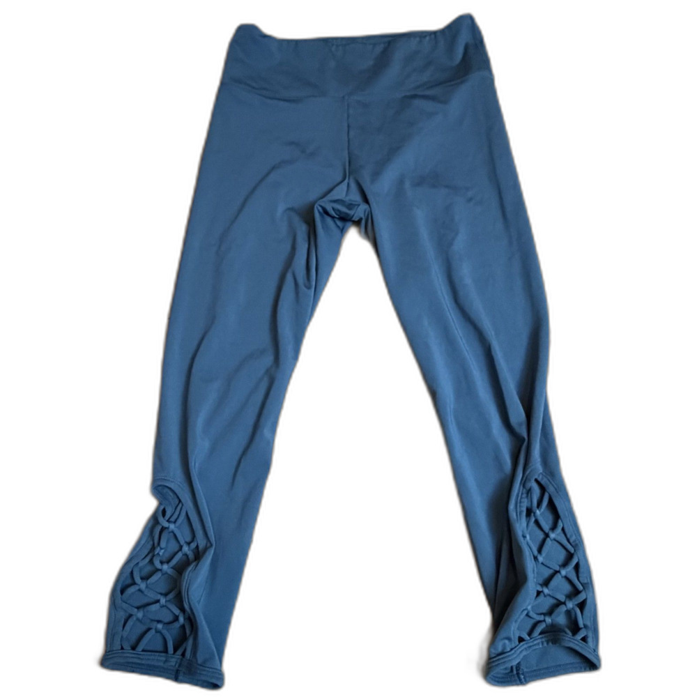 Joylab Blue Leggings Criss Cross Size L